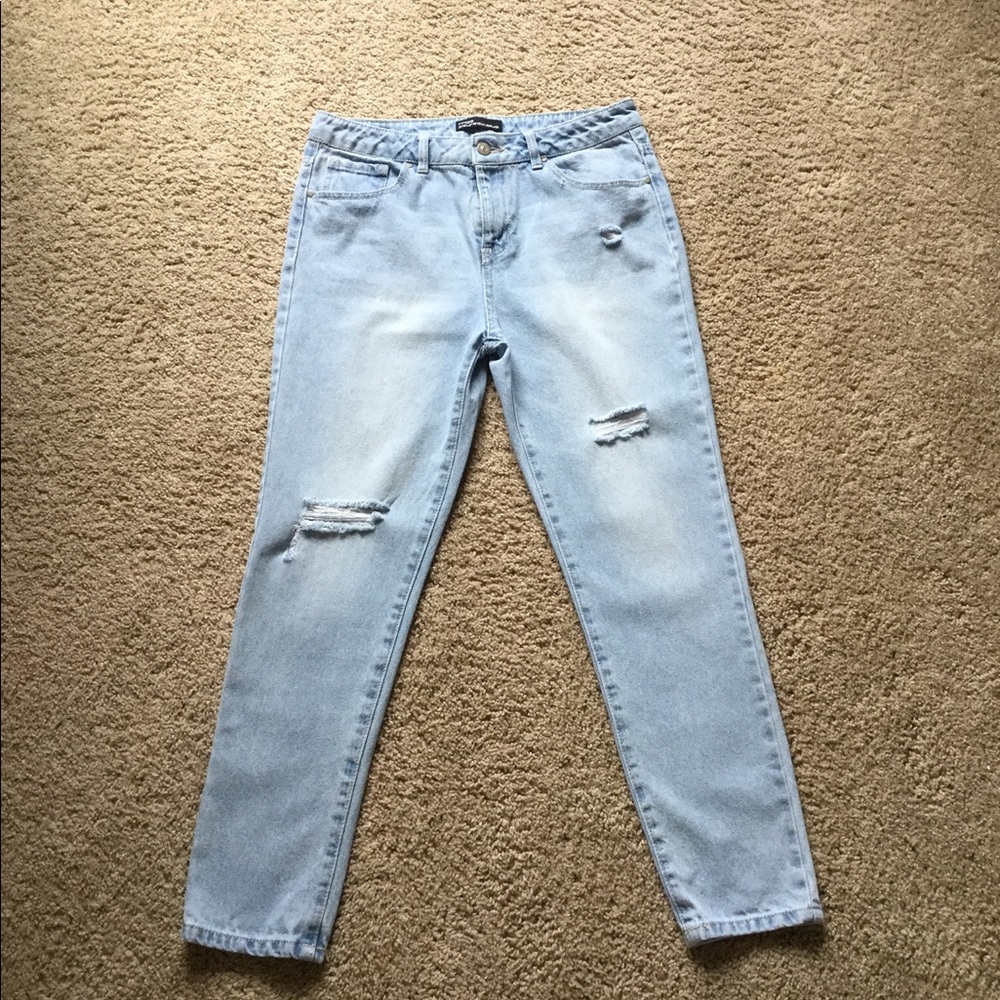 Miss Poured in Blue Ripped Jeans